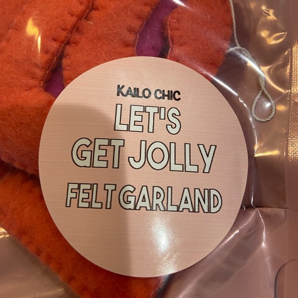 “Let’s get jolly” felt garland - Picture 2 of 2